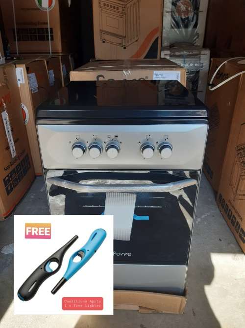 BEST PRICED FERRE GAS STOVE WITH GAS OVEN AND GRILL. FREE TRIGGER LIGHTER